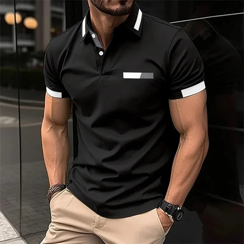 Performance Slim-Fit Polo – Stretch Comfort for Gym & Everyday