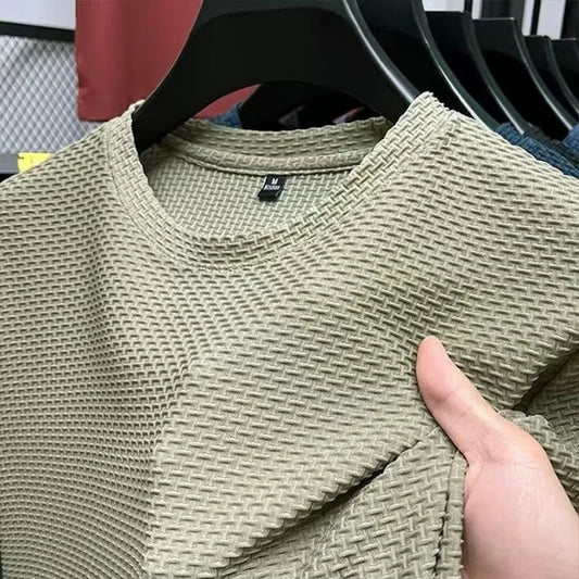 Men's Ice Silk T-Shirt – Cool-Touch, Ultralight for Summer