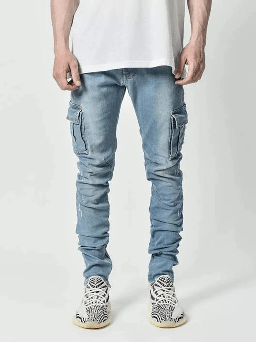 Multi-Pocket Cargo Jeans – Urban Style
