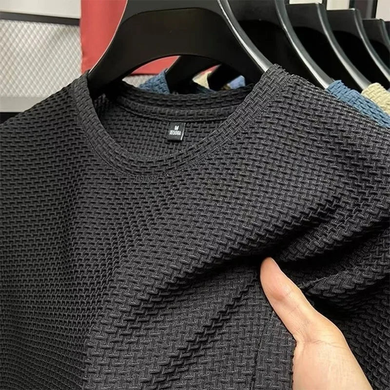 Men's Ice Silk T-Shirt – Cool-Touch, Ultralight for Summer