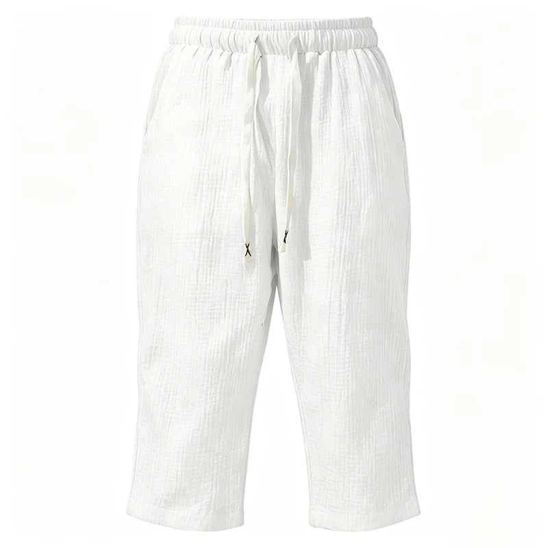 Men's Linen Capri Pants – Lightweight and Cool for Summer