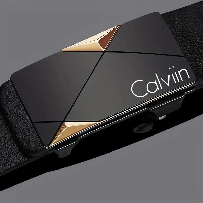 Men's Belt with Automatic Buckle – Premium PU Leather