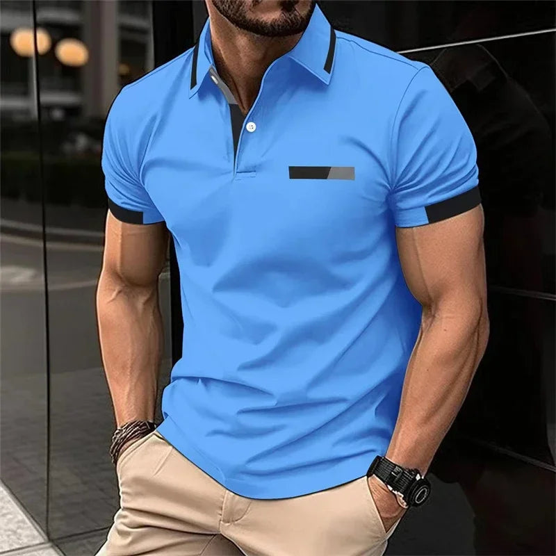 Performance Slim-Fit Polo – Stretch Comfort for Gym & Everyday