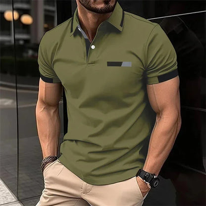 Performance Slim-Fit Polo – Stretch Comfort for Gym & Everyday
