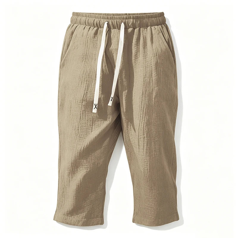 Men's Linen Capri Pants – Lightweight and Cool for Summer