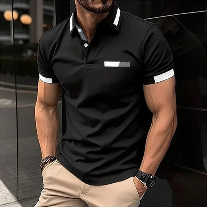 Performance Slim-Fit Polo – Stretch Comfort for Gym & Everyday