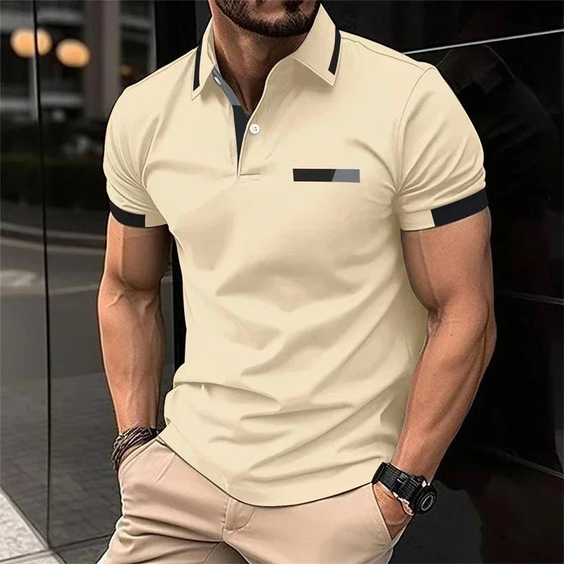 Performance Slim-Fit Polo – Stretch Comfort for Gym & Everyday