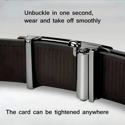 Men's Belt with Automatic Buckle – Premium PU Leather