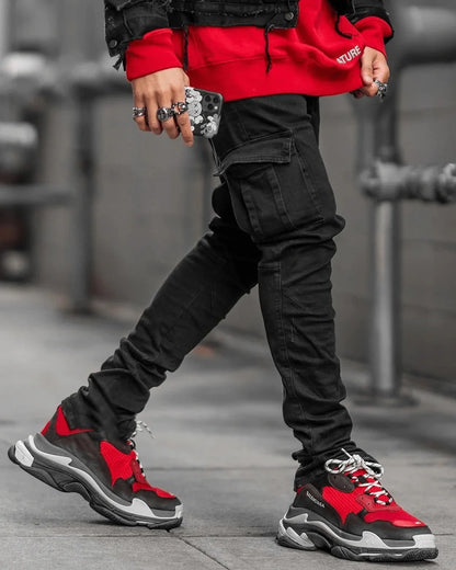 Multi-Pocket Cargo Jeans – Urban Style