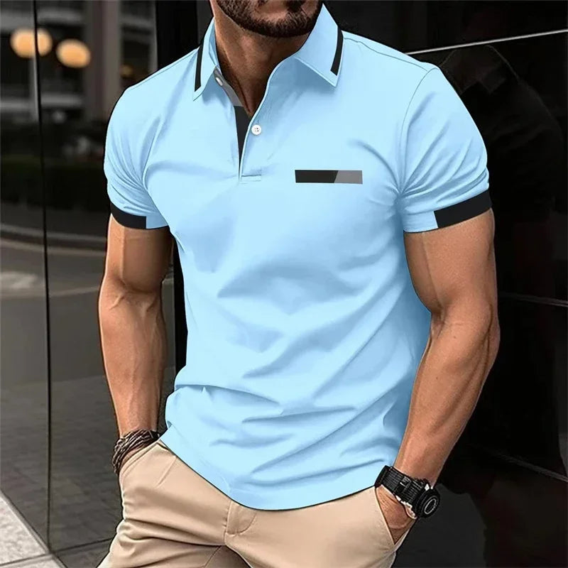 Performance Slim-Fit Polo – Stretch Comfort for Gym & Everyday
