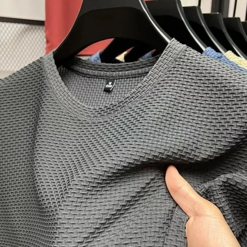 Men's Ice Silk T-Shirt – Cool-Touch, Ultralight for Summer
