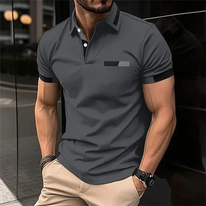 Performance Slim-Fit Polo – Stretch Comfort for Gym & Everyday