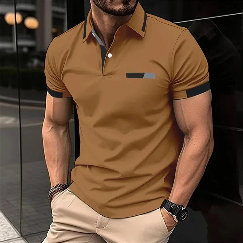 Performance Slim-Fit Polo – Stretch Comfort for Gym & Everyday
