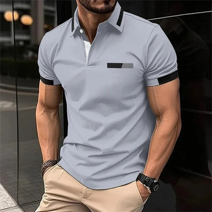 Performance Slim-Fit Polo – Stretch Comfort for Gym & Everyday