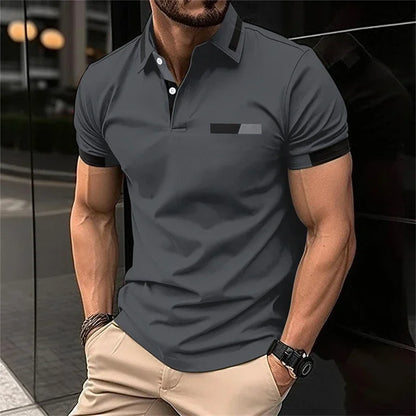 Performance Slim-Fit Polo – Stretch Comfort for Gym & Everyday