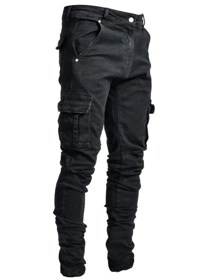 Multi-Pocket Cargo Jeans – Urban Style