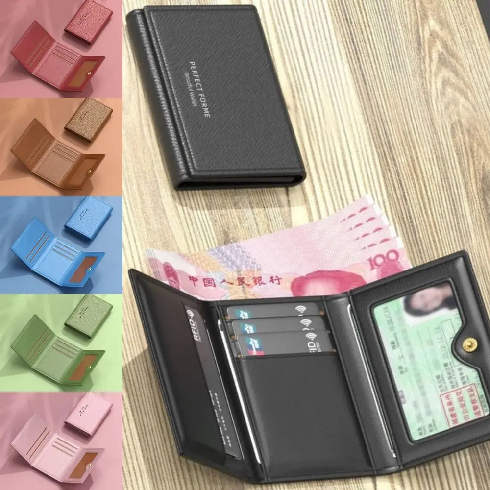 Men's Leather Wallet – Slim with Multiple Compartments