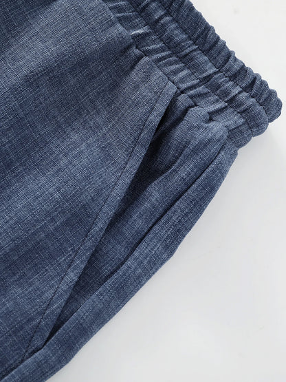 Linen and Cotton Summer Set – Shirt + Shorts
